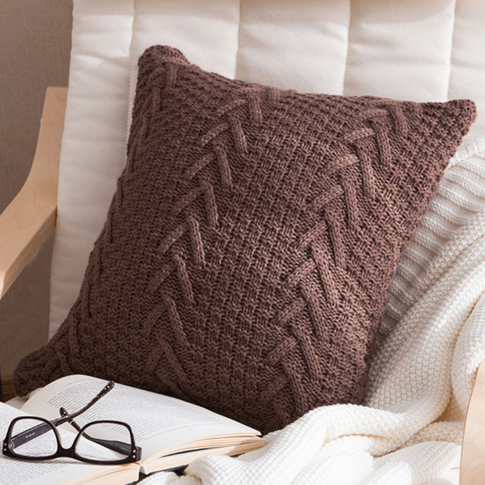 Set of 2 Beautiful combination Pillow Covers AND Inserts  mixed colors, one of each