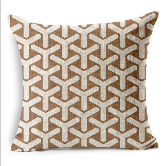 18''x18'' geometric print throw pillow | 5 unique designs colorful modern & abstract patterns | eclectic accent | insert included