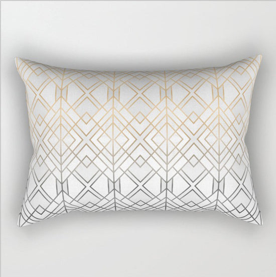12"x20" modern geometric lumbar throw pillow 12 designs chic abstract & art deco prints gold accent decor insert included