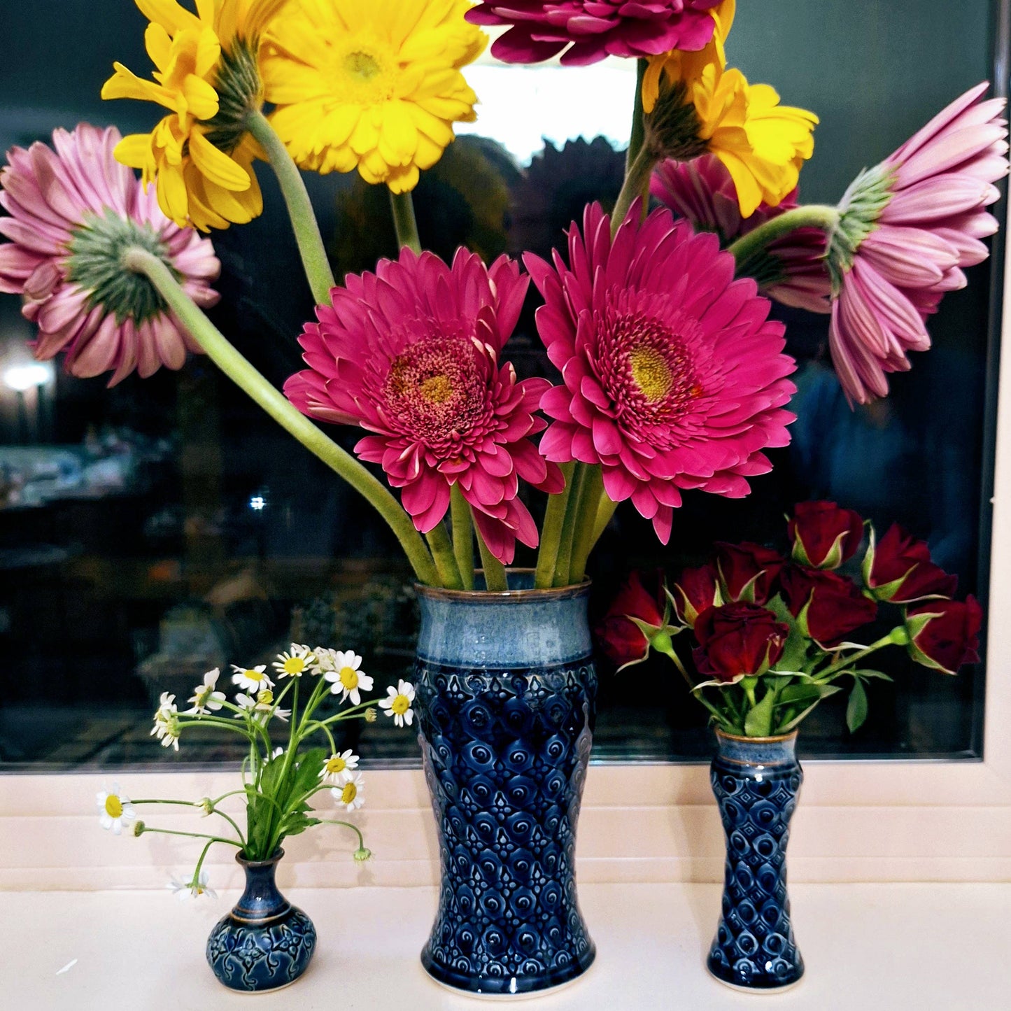 Amphora Bud Vases w/full pattern Made to Order
