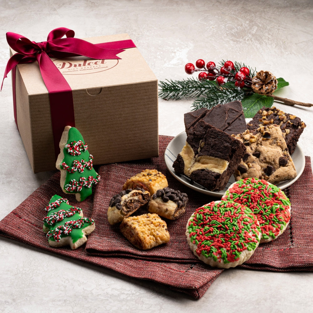 Classic Holiday Festive Kraft Box