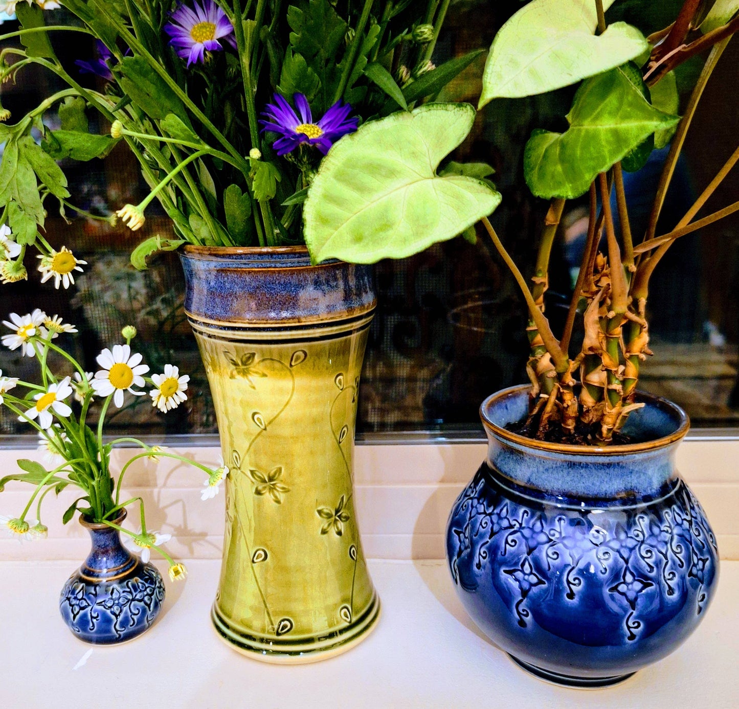 Handmade Stoneware Tabletop Planter Decoration Made to Order