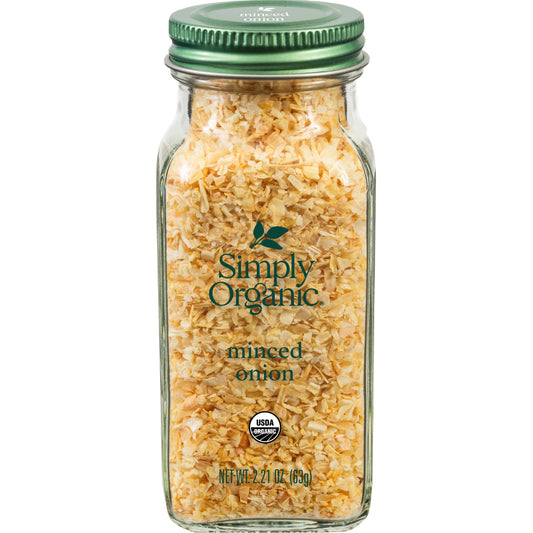 White Minced Onion, Certified Organic, Kosher, 2.21 Oz