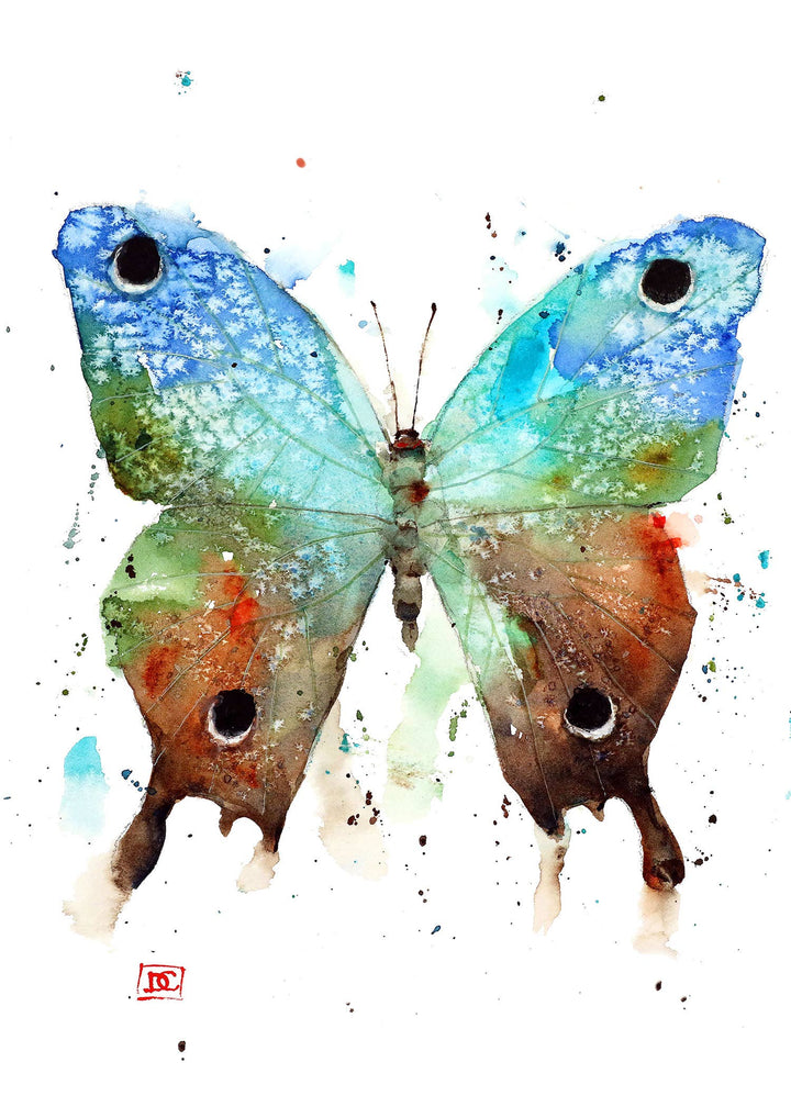 5 x 7" Greeting Card  'STARBURST BUTTERFLY'