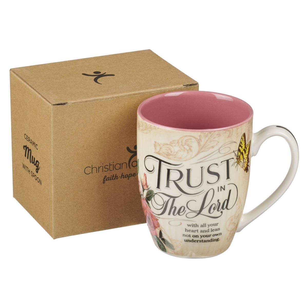 Mug Burgundy/Tan Vintage Trust in the Lord Prov. 3:5