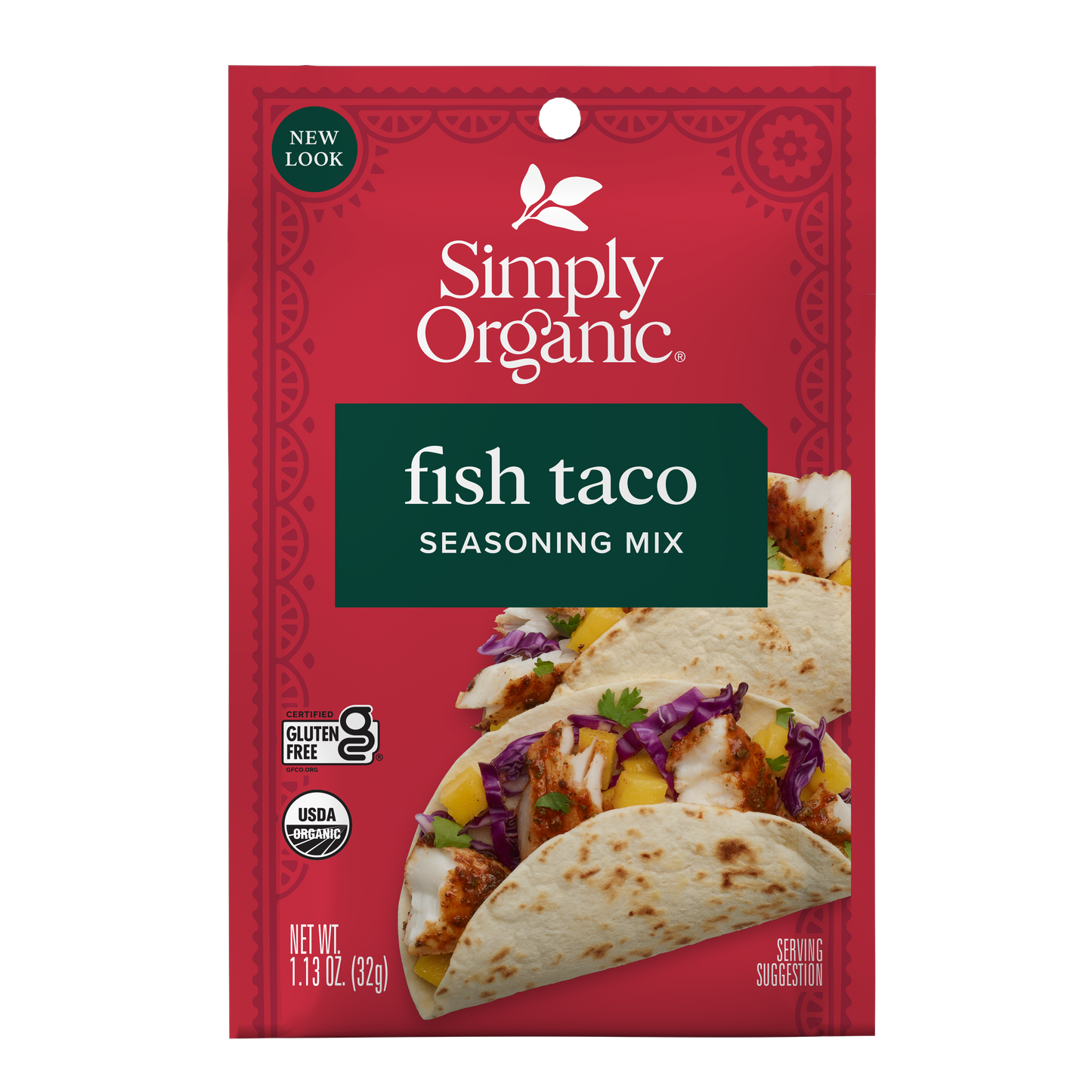Fish Taco Seasoning Mix, Certified Organic, Kosher, 1.13 Oz