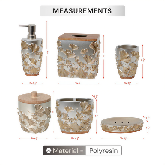 Bathroom Set – Valencia, 6 Piece
