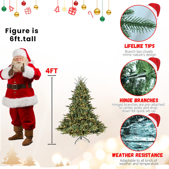 7.5FT Full-Shape Christmas Tree with 850 UL Lights