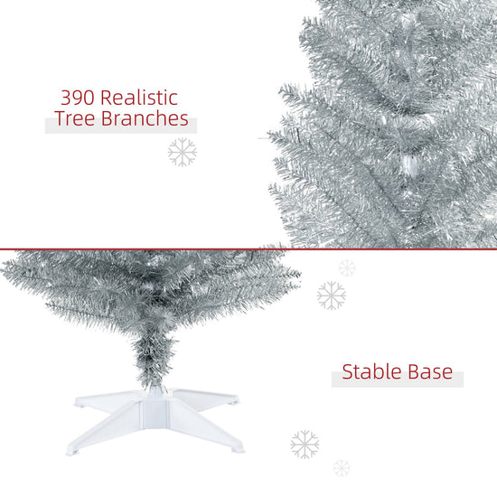 HOMCOM 6' Artificial Pencil Christmas Tree