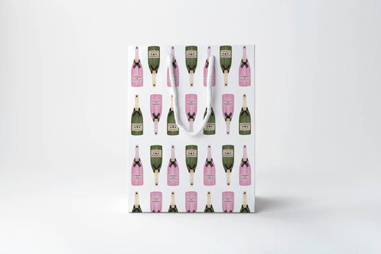 Champagne Bottle Gift Bag | Luxury Gift Bag by JOSIL Paperie