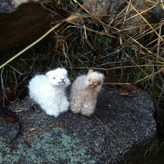 Alpacadorable Cria Hand Made Baby Alpaca Ornaments — festive tree ornament for seasonal Christmas decorating online gift shop find
