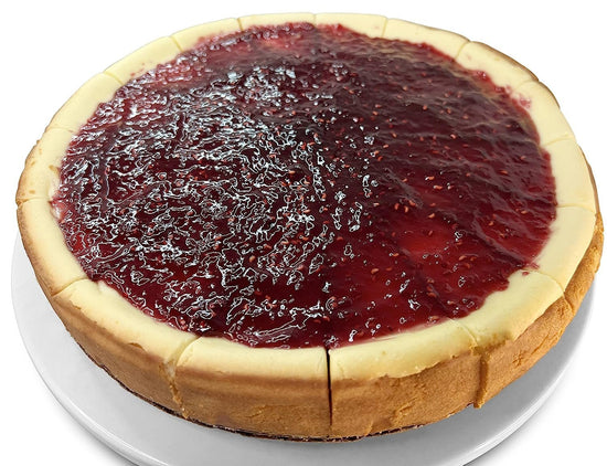 Andy Anand Sugar-Free Raspberry Cheesecake, 9-Inch, 2.6 lb – Freshly Baked, No Preservatives, Diabetic-Friendly, Cream Cheese Gift Box