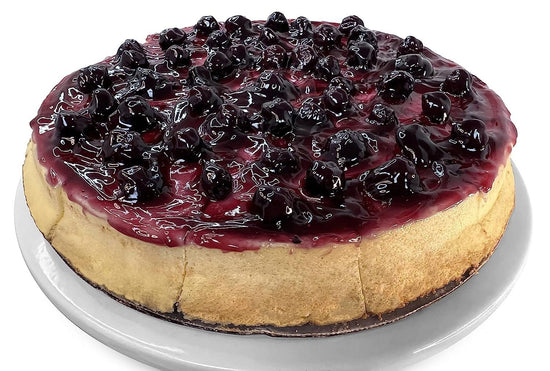Andy Anand Sugar-Free Blueberry Cheesecake, 9-Inch, 2.6 lb – Diabetic-Friendly, California Cream Cheese, Traditional NY-Style, Birthday Gift