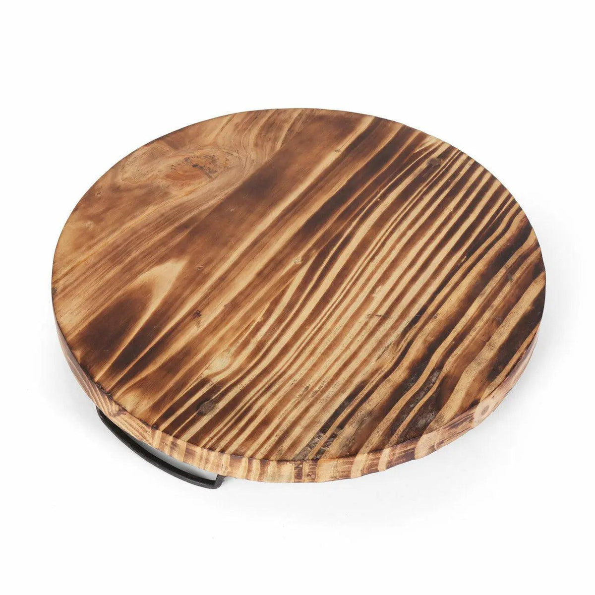 Aria Scorched Wood Serving Tray with Handles