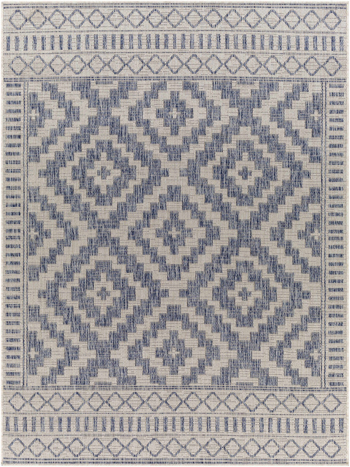 Kabala Dark Blue Outdoor Area Rug - Clearance