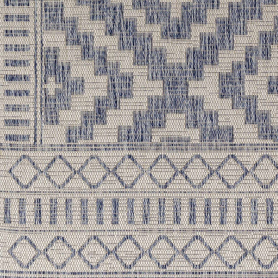 Kabala Dark Blue Outdoor Area Rug - Clearance