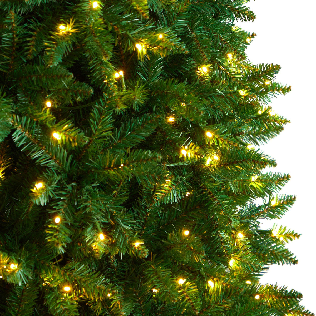 11' Slim Green Mountain Pine Christmas Tree with 950 Clear LED Lights and 2836 Bendable Branches, decorative Christmas tree for home and seasonal holiday dis...