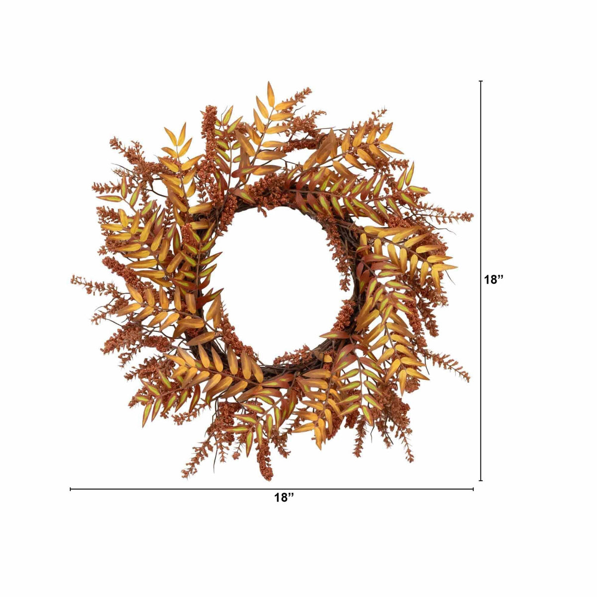 18” Harvest Berry Artificial Wreath