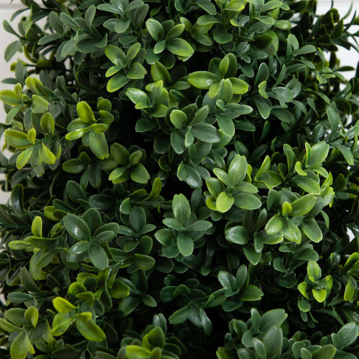 2.5' UV Resistant Artificial Boxwood Plant with Integrated Ground Stake (Indoor/Outdoor) — lifelike botanical accent for year round home decor online gift shop find