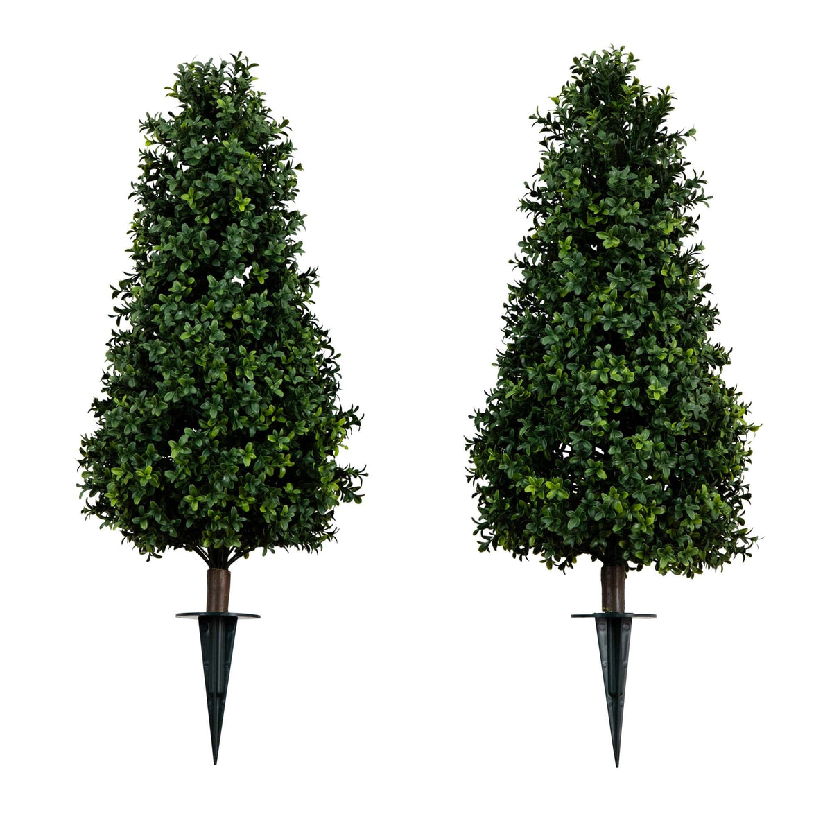 3' UV Resistant Artificial Boxwood Plant with Integrated Ground Stake (Indoor/Outdoor) — lifelike botanical accent for year round home decor distinctive decor choice