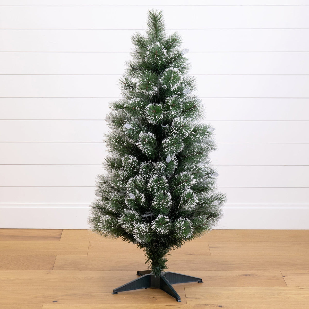 4' Snowy Pre-Lit Fiber Optic Artificial Christmas Tree with 40 Colorful LED Lights, artificial Christmas tree for festive holiday home decor from Cedar & Spi...