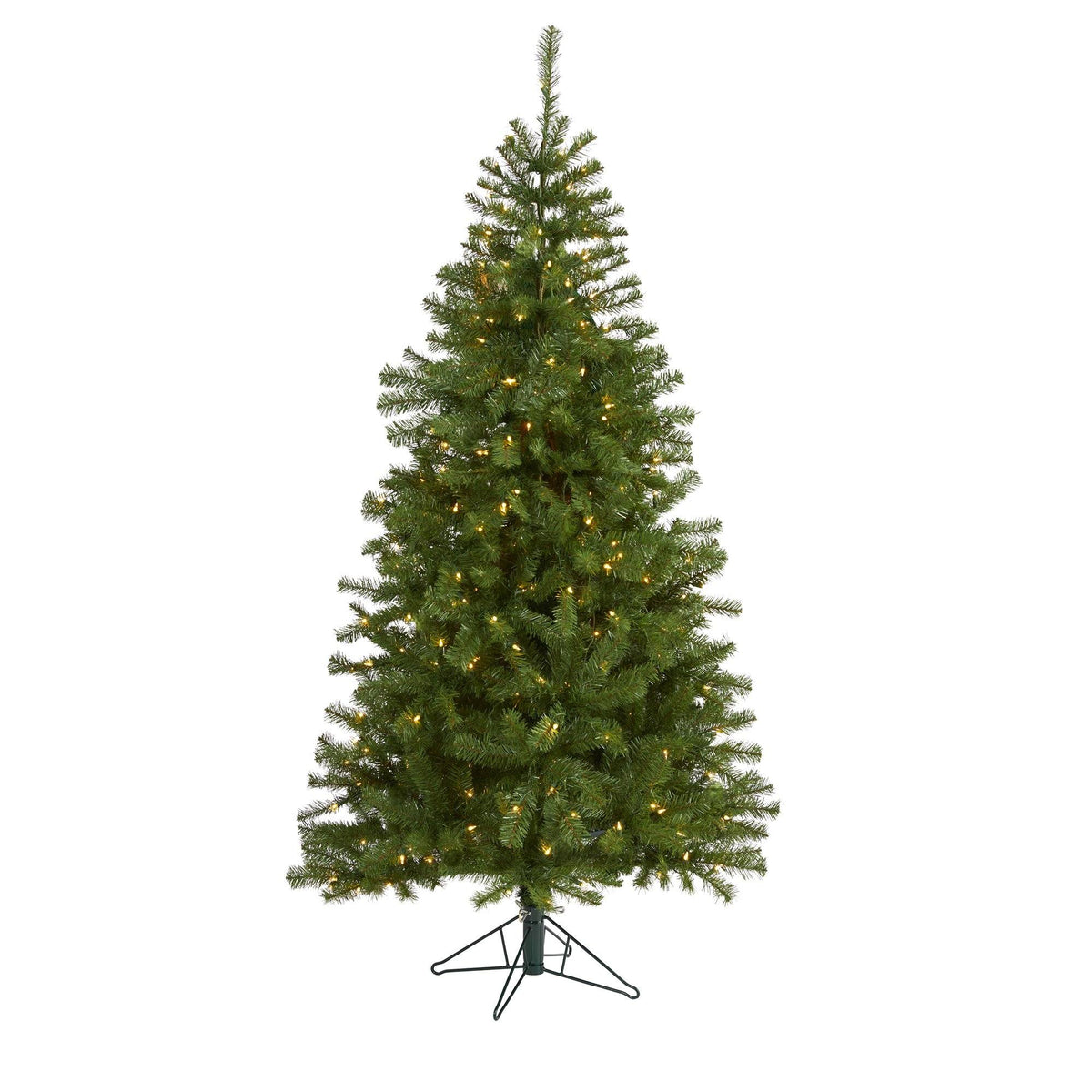 6' Springfield Artificial Christmas Tree with 300 Warm Clear Lights and 596 Tips, artificial Christmas tree for festive holiday home decor from Cedar & Spice...