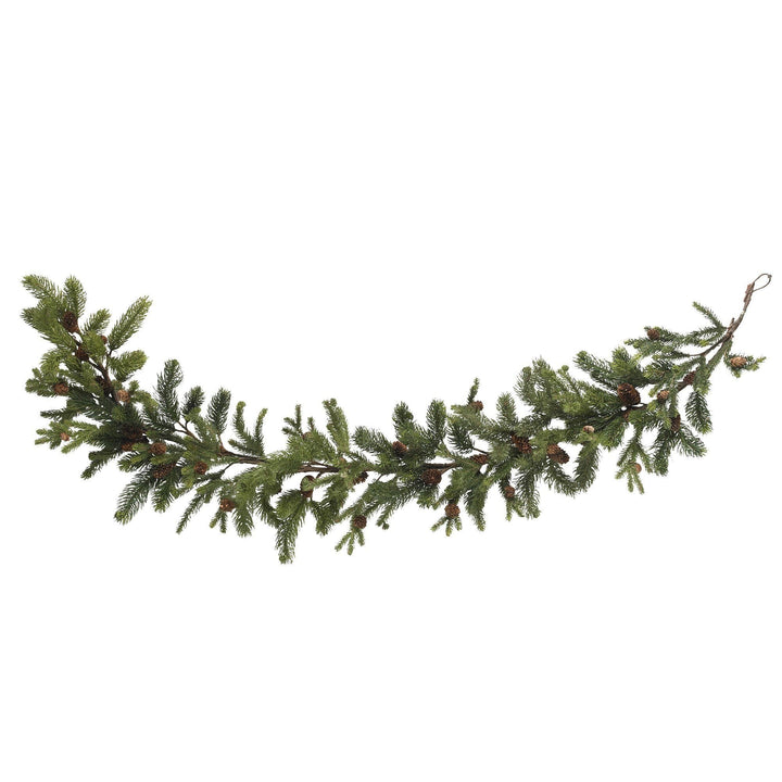 60" Pine & Pinecone Garland", realistic greenery decor for mantel, staircase or doorway from Cedar & Spice Gifts