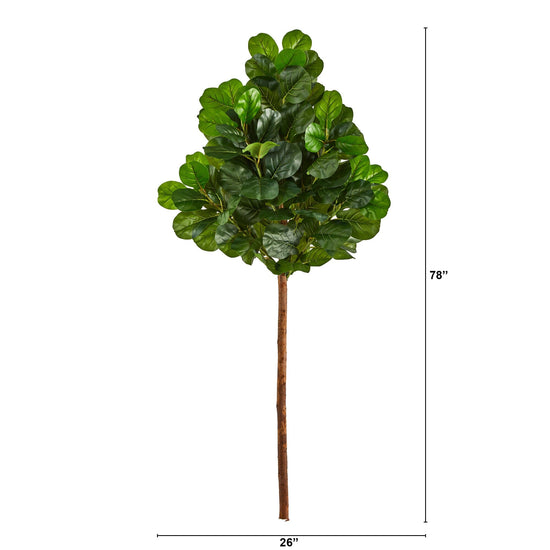 6.5’ Artificial Fiddle Leaf Tree (No Pot)