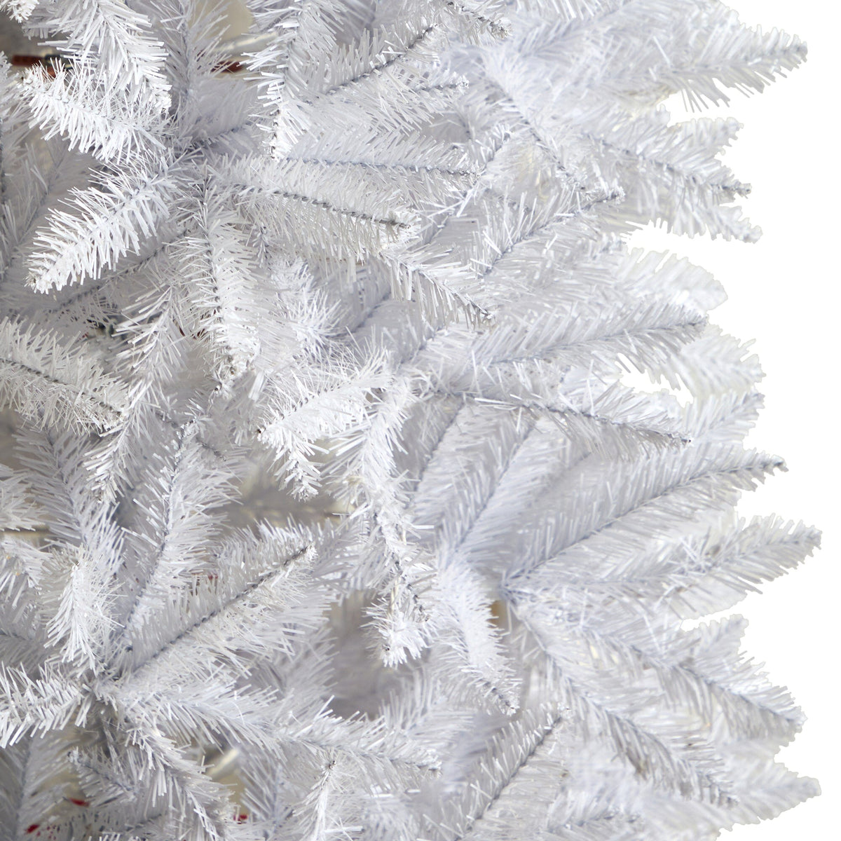 7' Slim White Artificial Christmas Tree with 995 Bendable Branches, decorative Christmas tree for home and seasonal holiday display