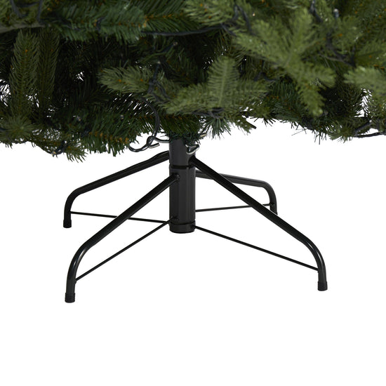 7’ Swedish Fir Artificial Christmas Tree with 500 Warm White LED Lights and 1291 Bendable Branches