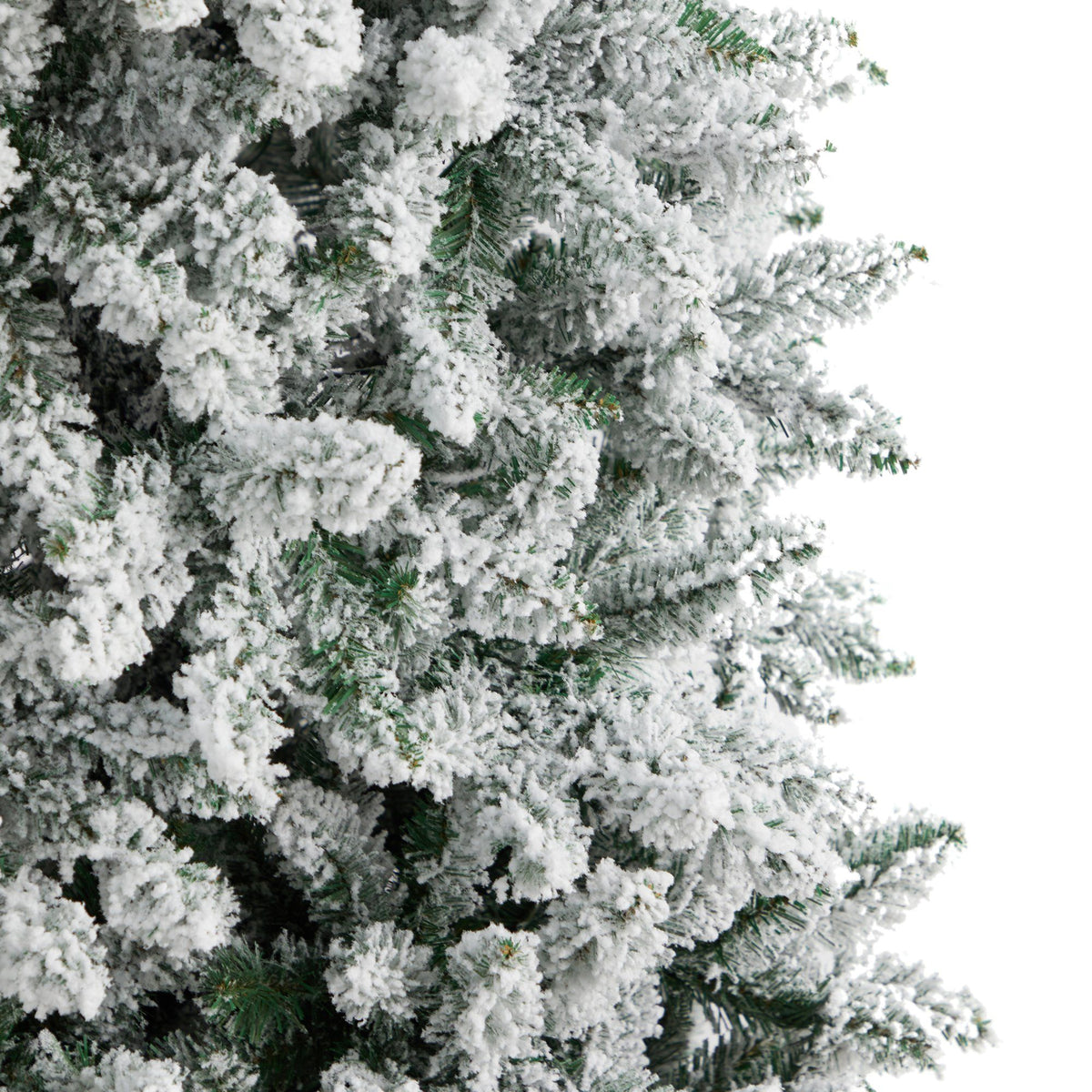 9' Slim Flocked Montreal Fir Artificial Christmas Tree, artificial Christmas tree for festive holiday home decor from Cedar & Spice Gifts