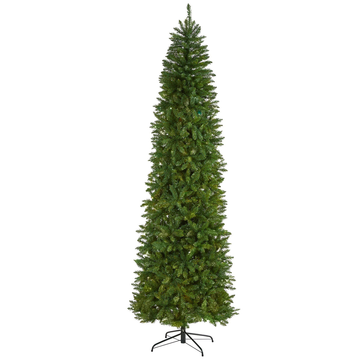 9' Slim Green Mountain Pine Artificial Christmas Tree with 1860 Bendable Branches, artificial Christmas tree for festive holiday home decor from Cedar & Spic...