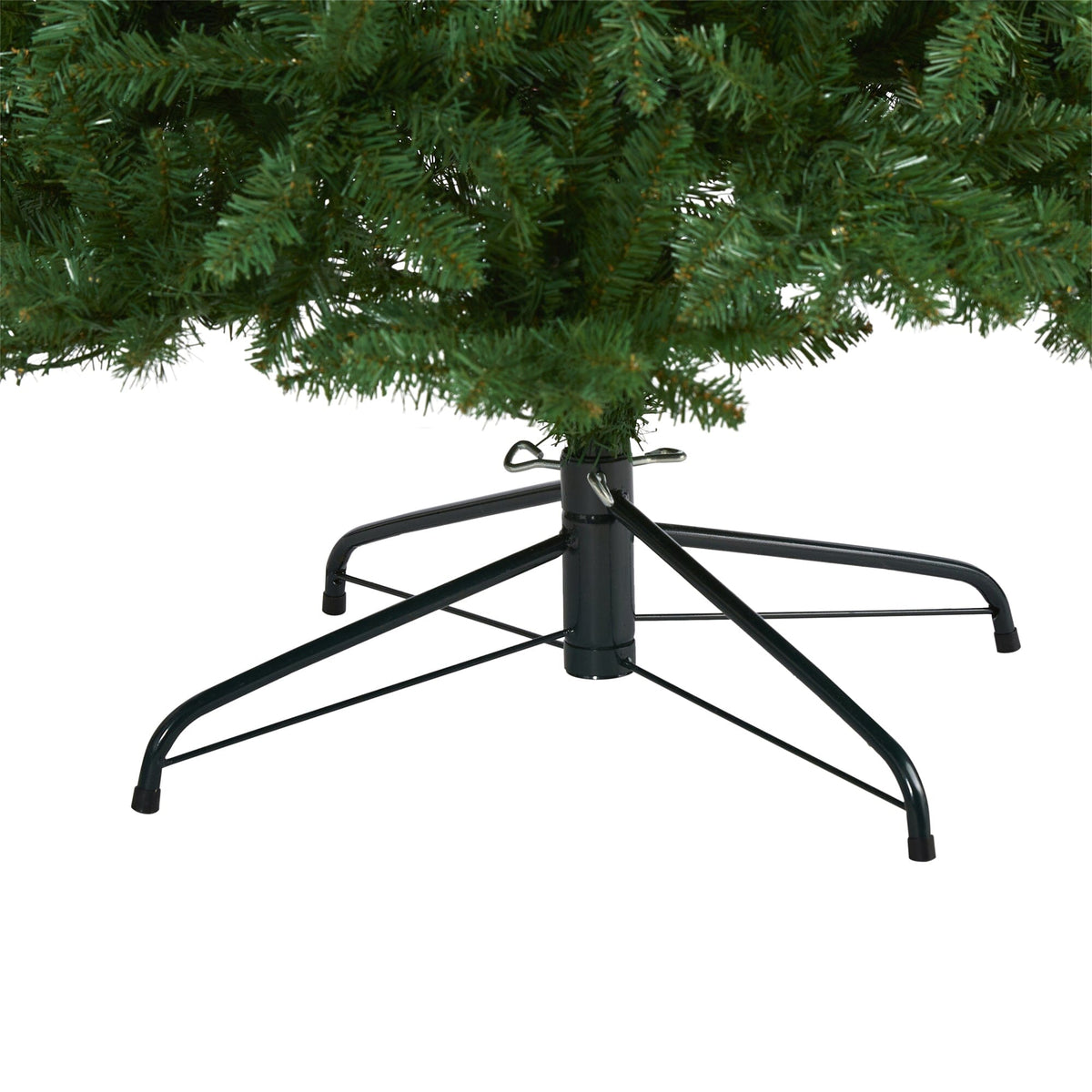 9' Slim Green Mountain Pine Artificial Christmas Tree with 1860 Bendable Branches, decorative Christmas tree for home and seasonal holiday display