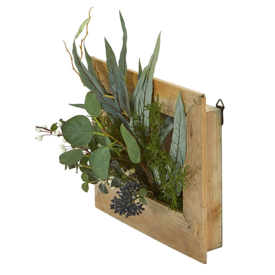 Eucalyptus Artificial Plant in Hanging Frame