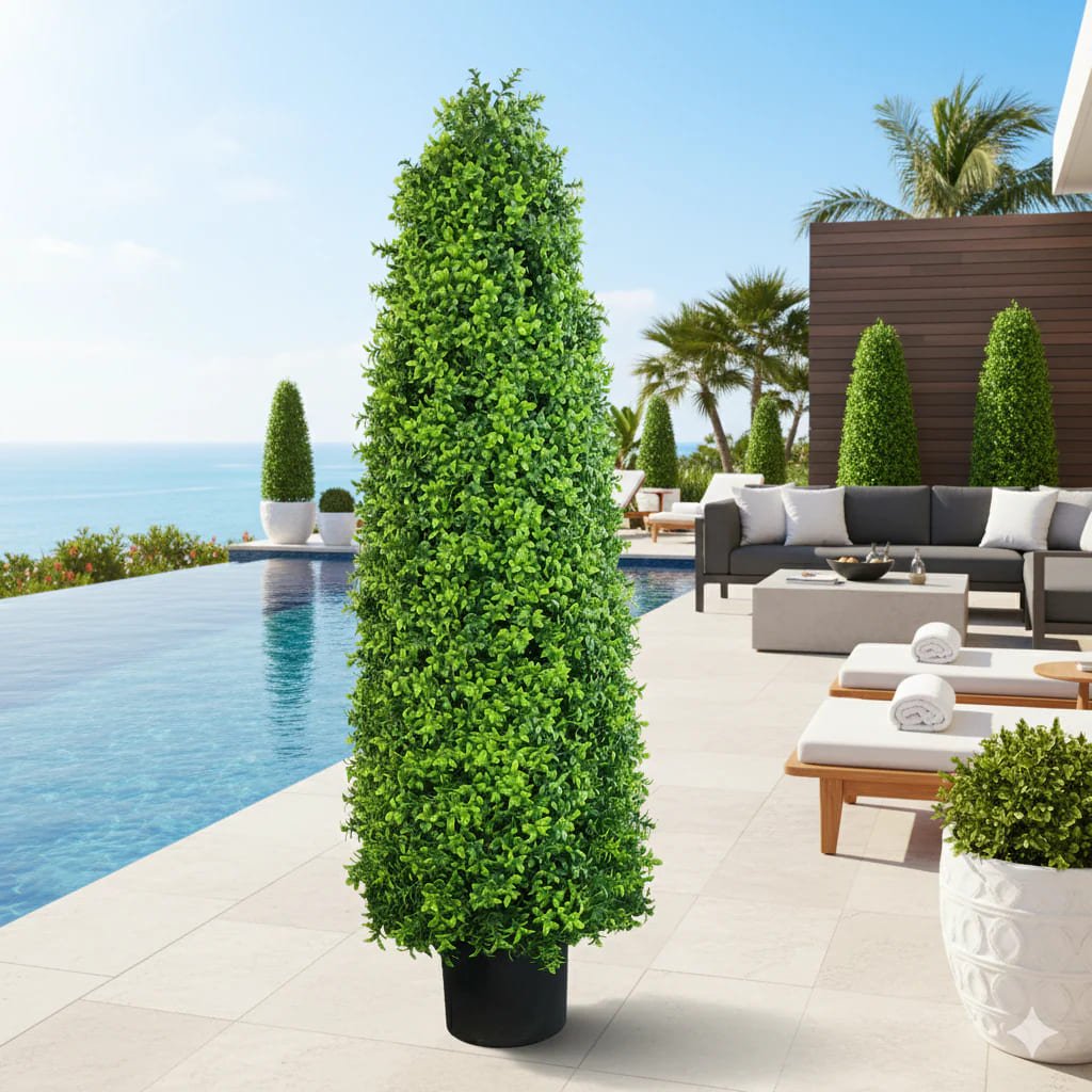 Bright Buxus Artificial Tree 47.2in – UV Resistant