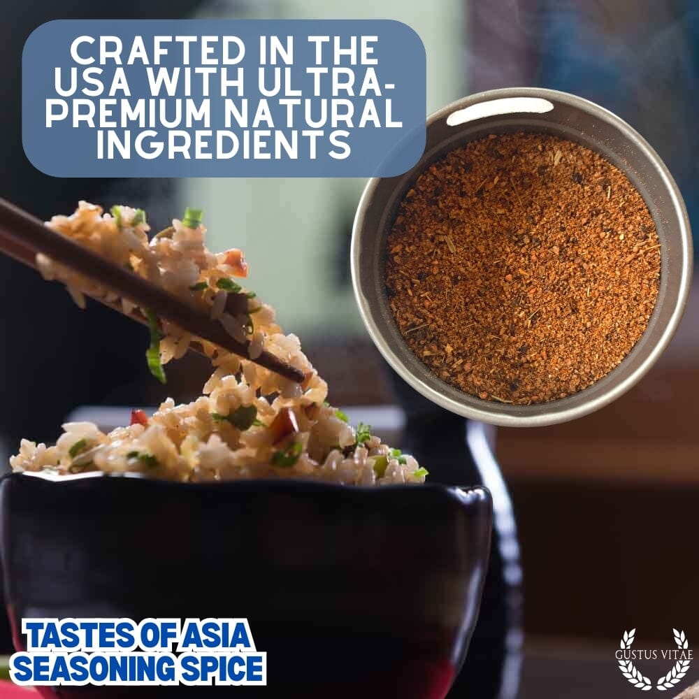Asian Seasonings Gift Set - Tastes of Asia - Artisanal Spice Blends Six Pack, gourmet spice set for birthdays, holidays and food lover gifts