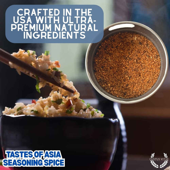 Asian Seasonings Gift Set - Tastes of Asia - Artisanal Spice Blends Six Pack, gourmet spice set for birthdays, holidays and food lover gifts