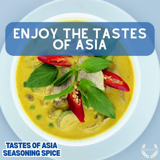 Asian Seasonings Gift Set - Tastes of Asia - Artisanal Spice Blends Six Pack, artisanal spice gift set for cooking, grilling and thoughtful gifting