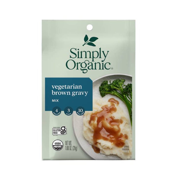 Simply Organic Vegetarian Brown Gravy Mix, Certified Organic