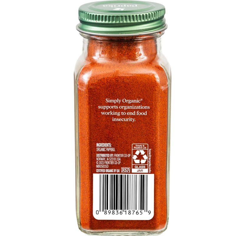 Simply Organic Paprika, Certified Organic