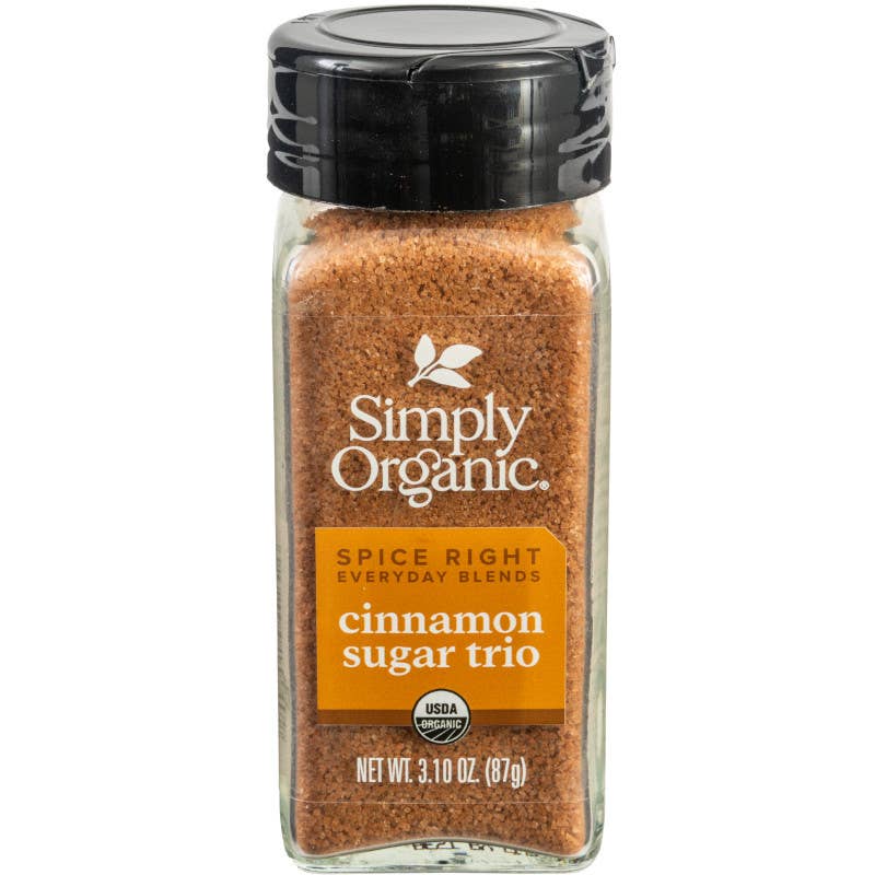 Simply Organic Cinnamon Sugar Trio, Certified Organic