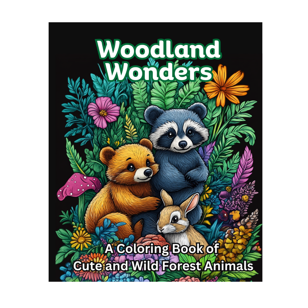 Woodland Wonders A Coloring Book of Cute Wild Forest Animals
