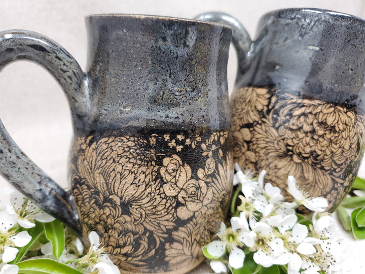Flower Garden in Snow Storm -Mug