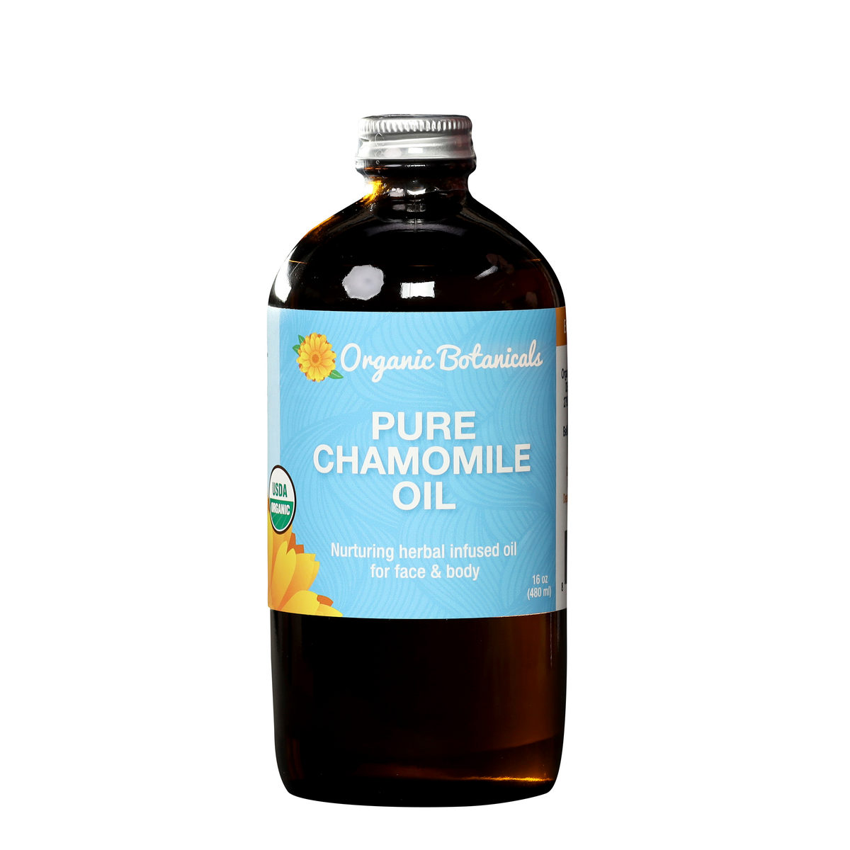 Pure Chamomile Infused Oil – Certified Organic Herbal Oil for Sensitive Skin, Eczema & More