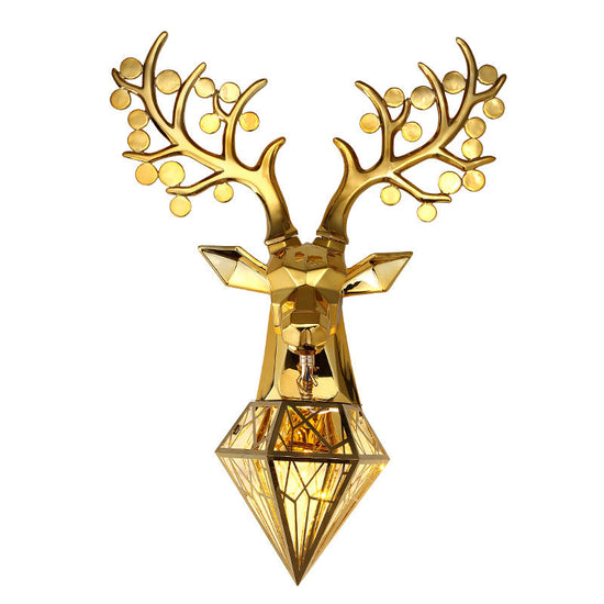 Deer Head Wall Lamp Creative Personalized Antlers