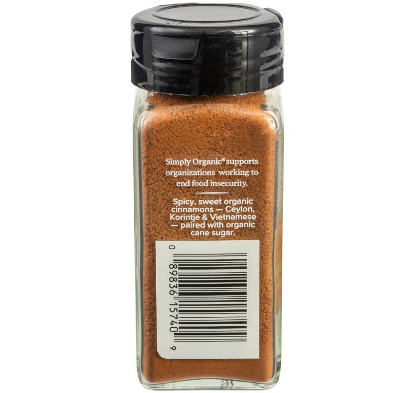 Simply Organic Cinnamon Sugar Trio, Certified Organic