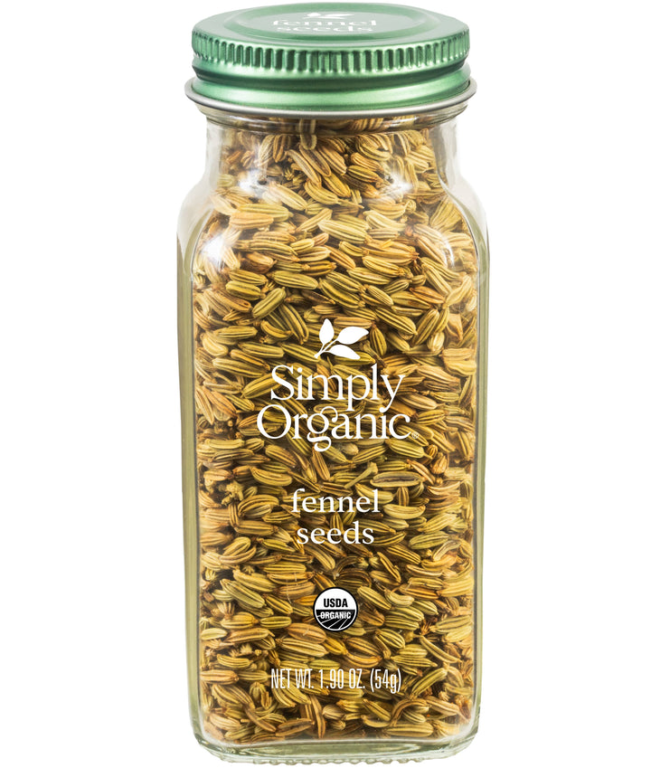 Pure Fennel Seeds, Certified Organic, Kosher, 1.90 Oz
