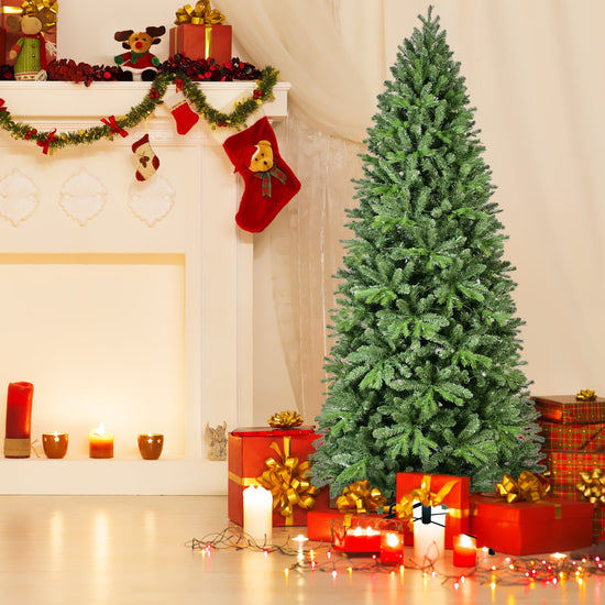 9FT Christmas Tree with 2435 Tips and 700 Warm Lights