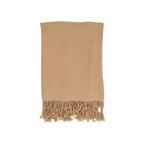 Handloomed 100% Undyed Baby Alpaca Throw Blanket | Rich Brown | Wasi Collection