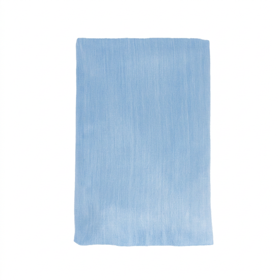 Reversible Handwoven Alpaca Throw Blanket | Powder Blue & White | Kani Collection
